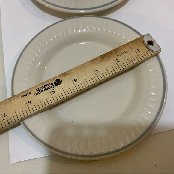 American Commercial China Co Vintage Restaurantware appetizer plates set 4 - Picture 6 of 7